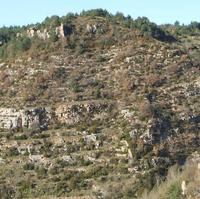 Du village de Montméjean à la source à gauche. - Cliquez sur l'icone pour agrandir