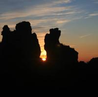 Coucher de soleil a Roquesaltes - Cliquez sur l'icone pour agrandir